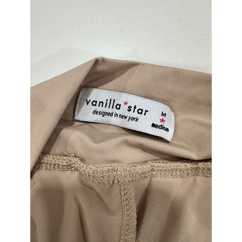 Vanilla Star Womens Tan Beige Pleated Tennis Skort Active Mini Skirt Size M - Picture 3 of 3